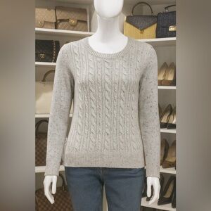 TALBOTS  Round Neck cable knit Sweater